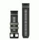 QuickFit® 26 Watch Bands, Willow/Graphite Silicone - 010-13393-04 - Garmin